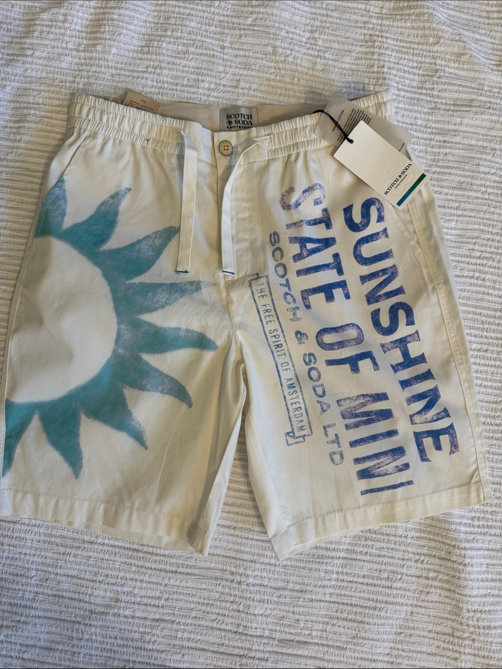 Scotch & Soda Men’s Fave Organic Summer Shorts sz 32 NWT